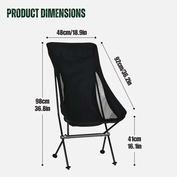Comfort Anywhere – Ultralight Folding Chair for Camps, Beaches & Festivals