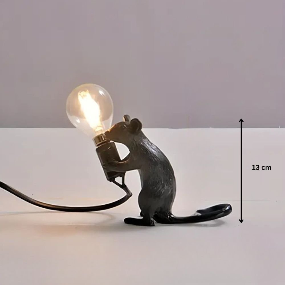 Artistic Resin Mouse Lamp