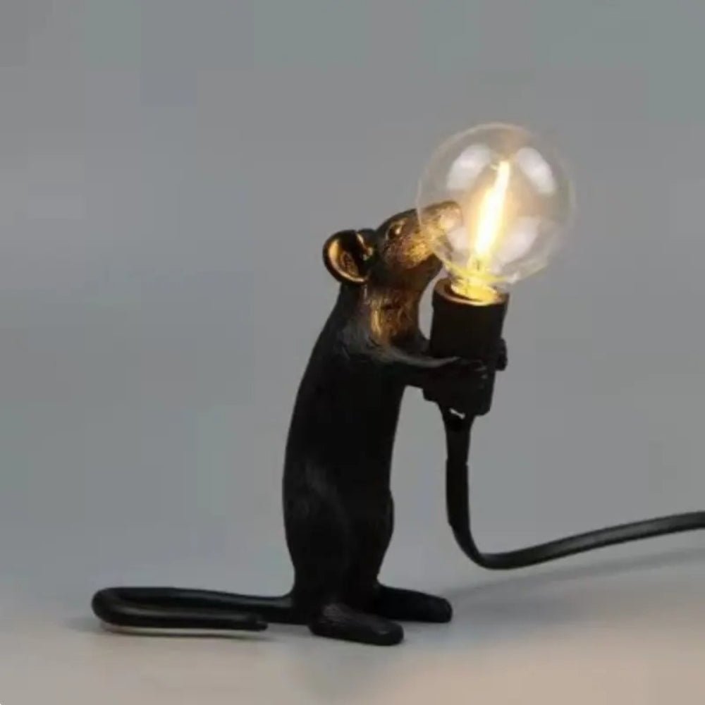 Artistic Resin Mouse Lamp