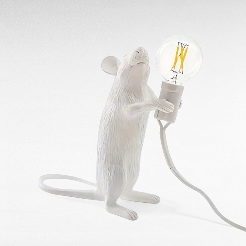 Artistic Resin Mouse Lamp