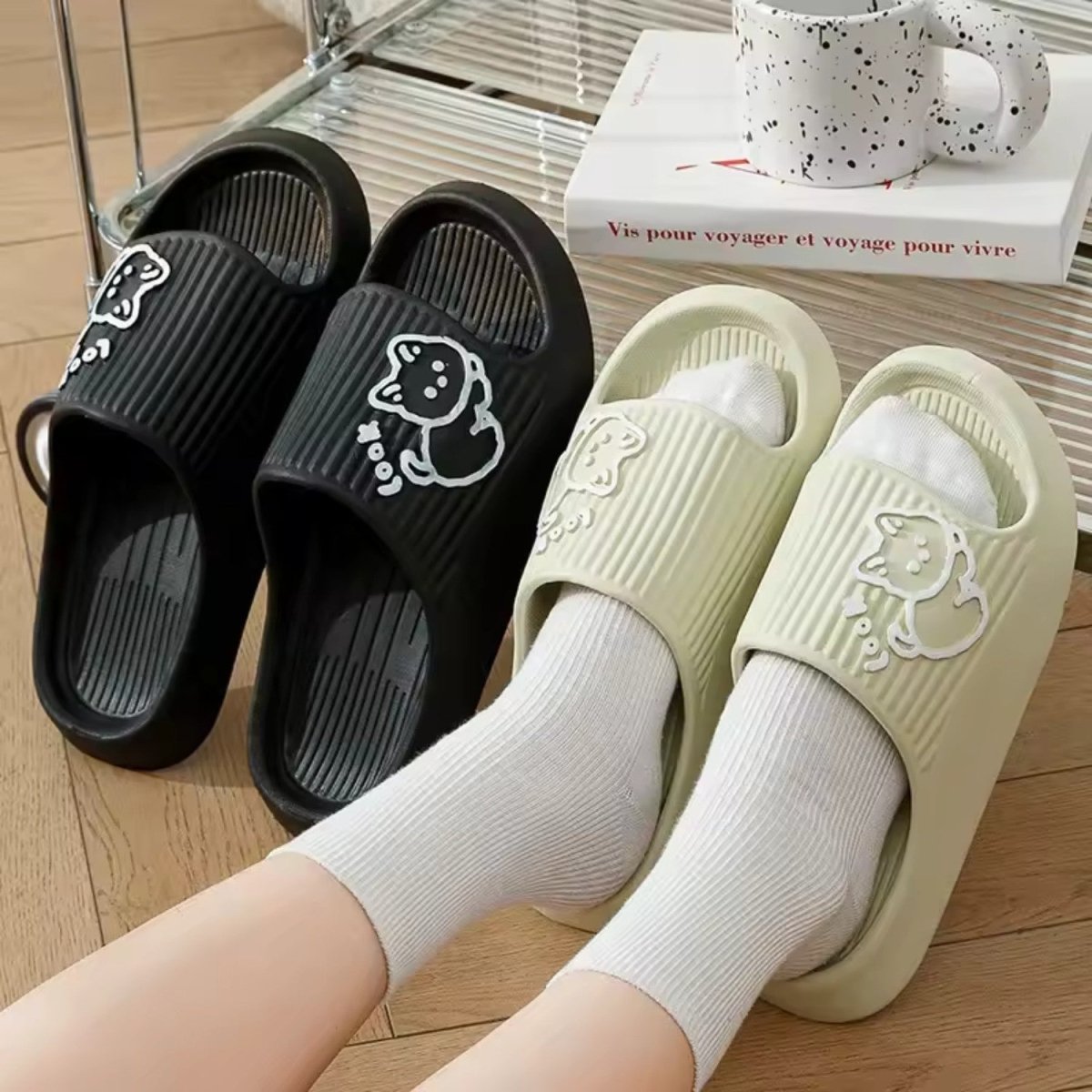 Cartoon Style EVA Slippers for Women