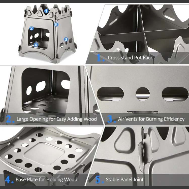 Compact Camping Firewood Stove