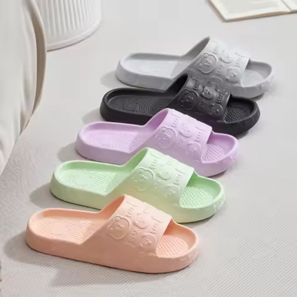 Cute Bear EVA Slides for Women