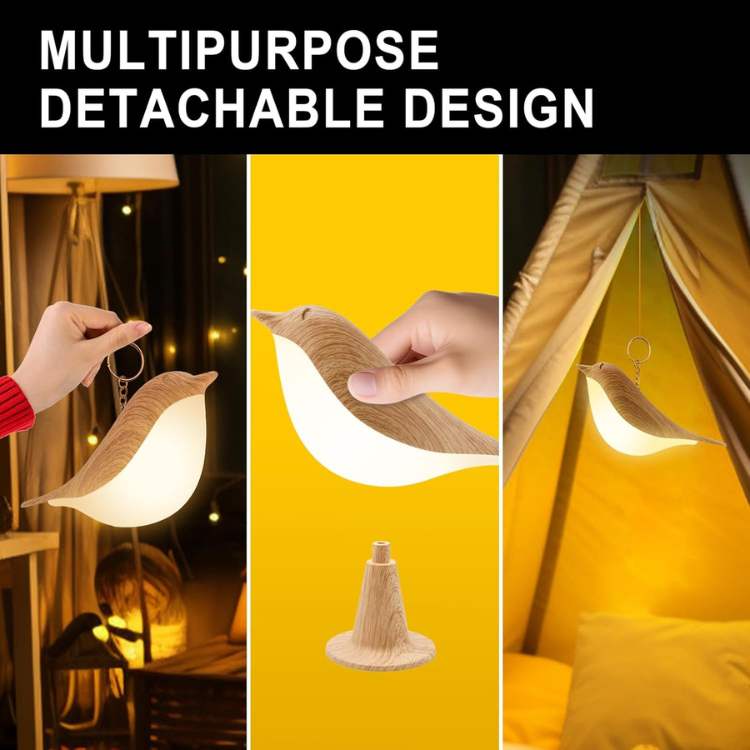 FeatherGlow Touch Lamp