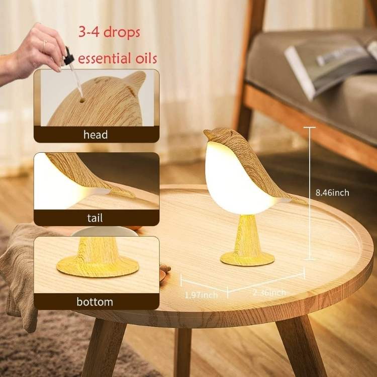 FeatherGlow Touch Lamp