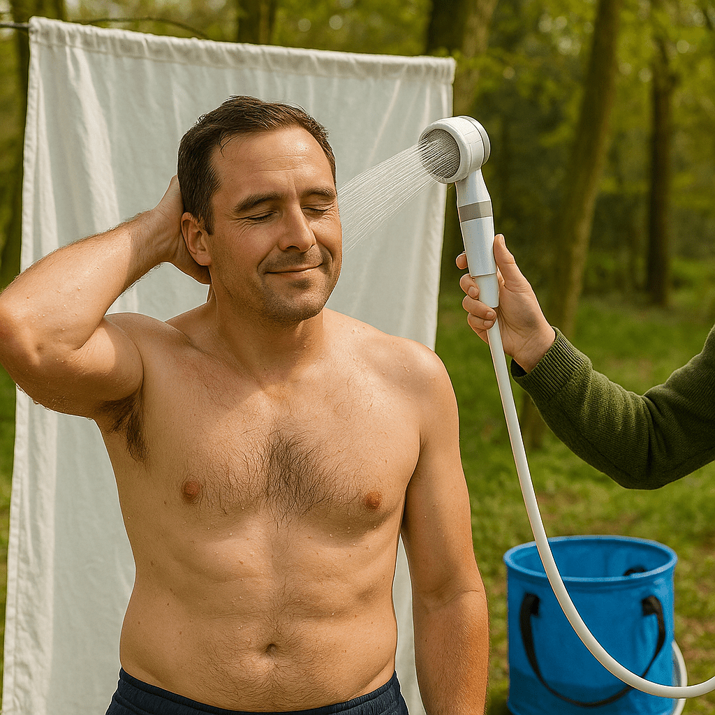 FlowMate – Portable Electric Shower with Adjustable Pressure