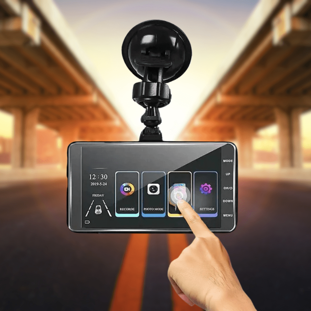 Front & Rear Dash Cam with Night Vision – 1080P HD Recording
