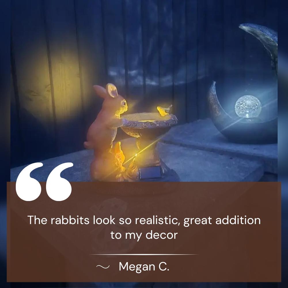 Garden Bunny Solar Lamp