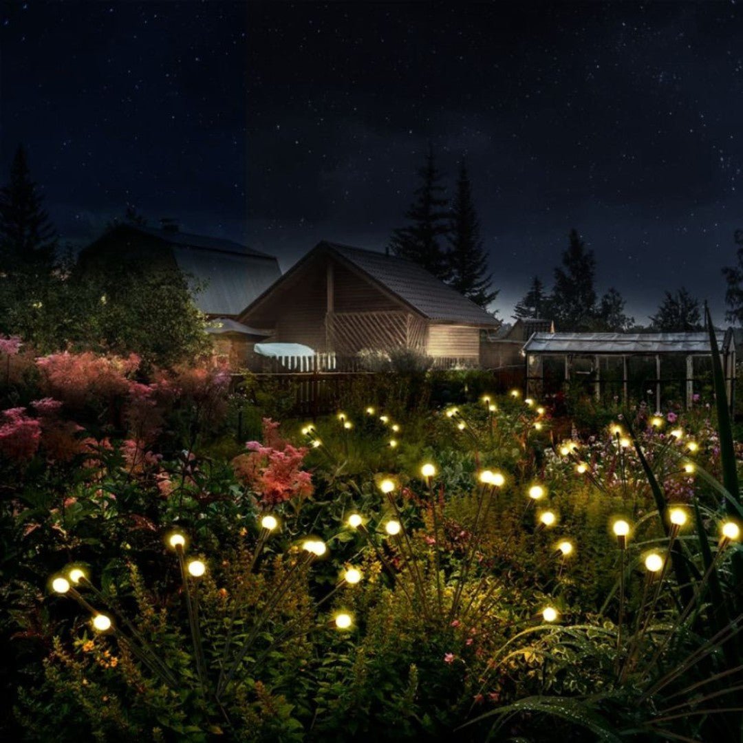 GlowNest – Solar-Powered Firefly Garden Lights