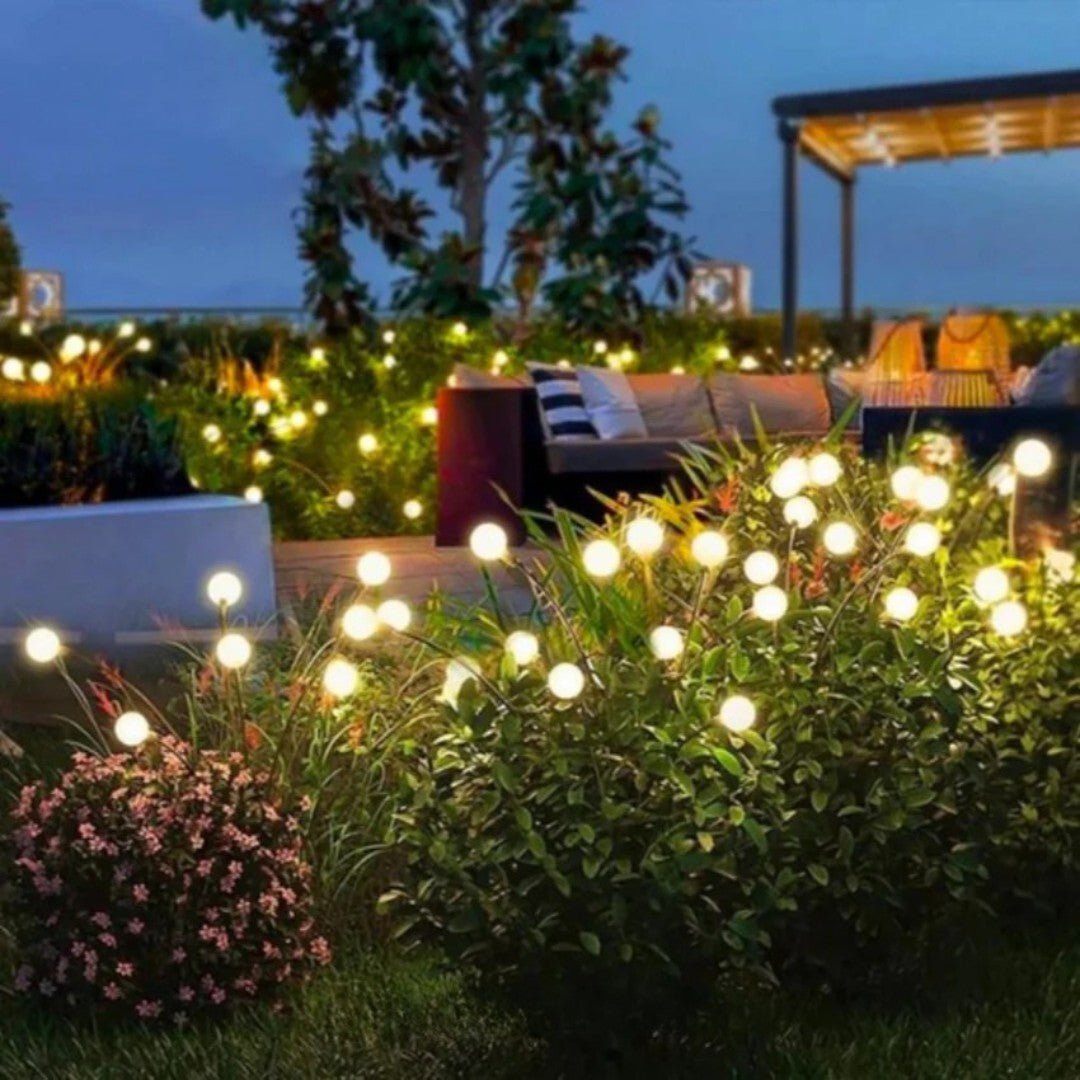 GlowNest – Solar-Powered Firefly Garden Lights