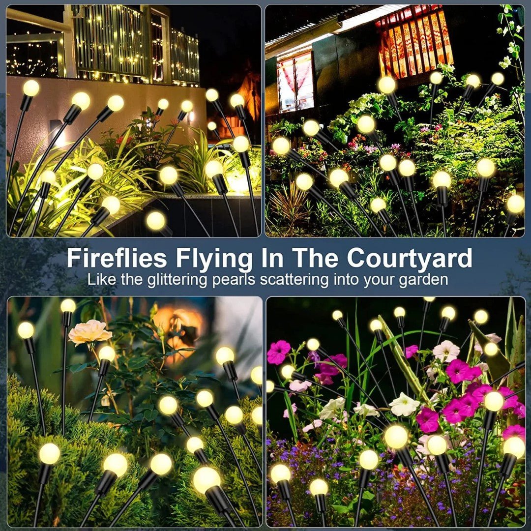 GlowNest – Solar-Powered Firefly Garden Lights