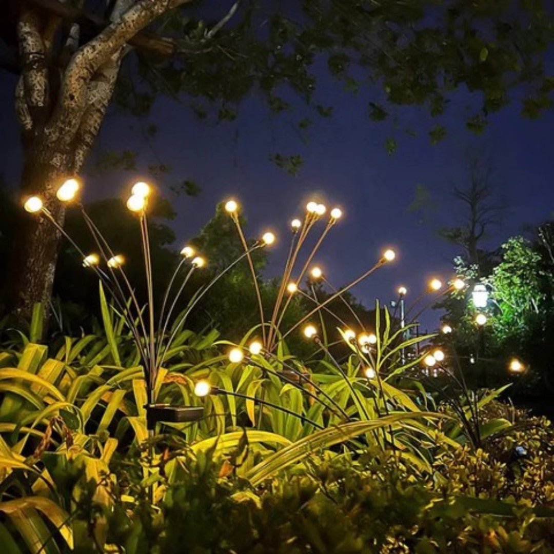 GlowNest – Solar-Powered Firefly Garden Lights