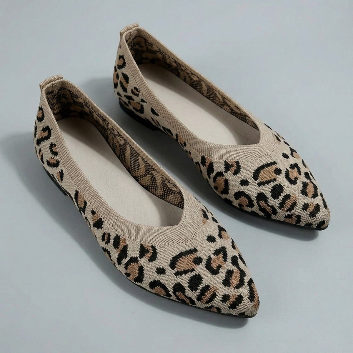 Leopard Print Comfort Flats