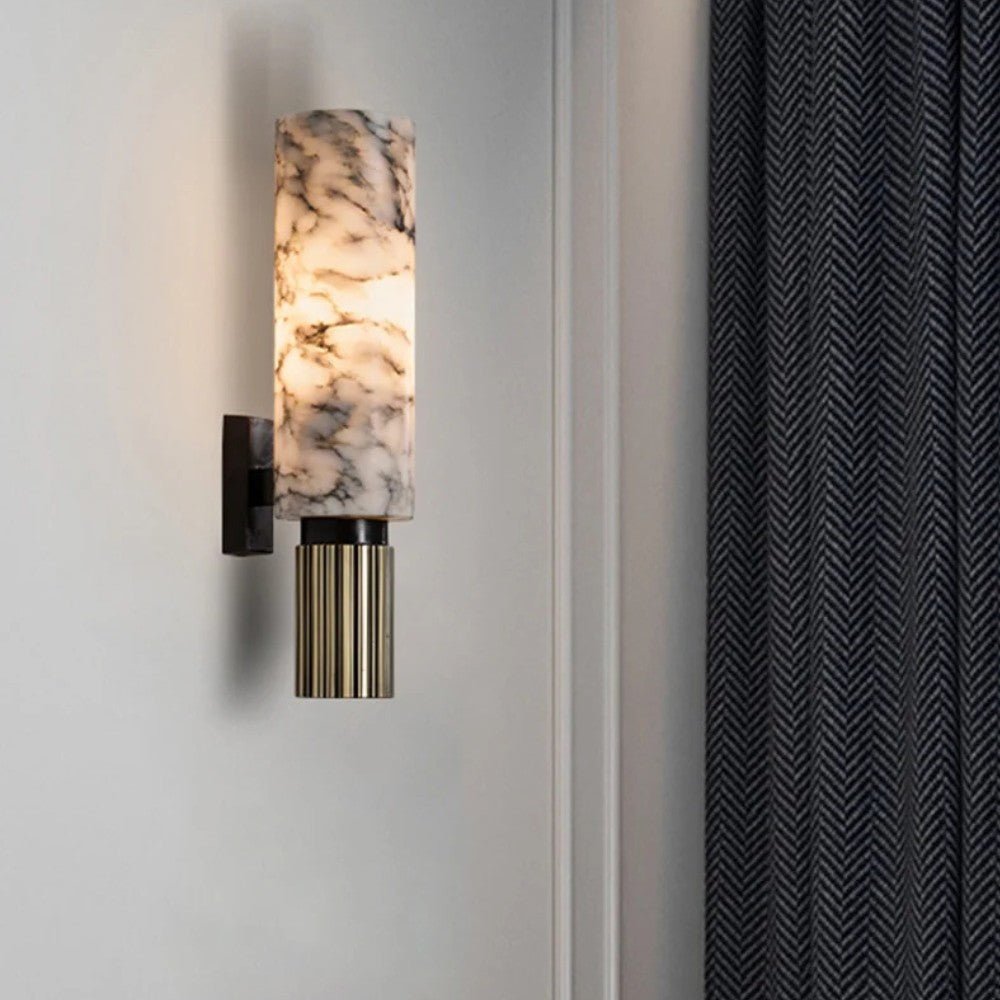 MarbleGlow Vertical Wall Light