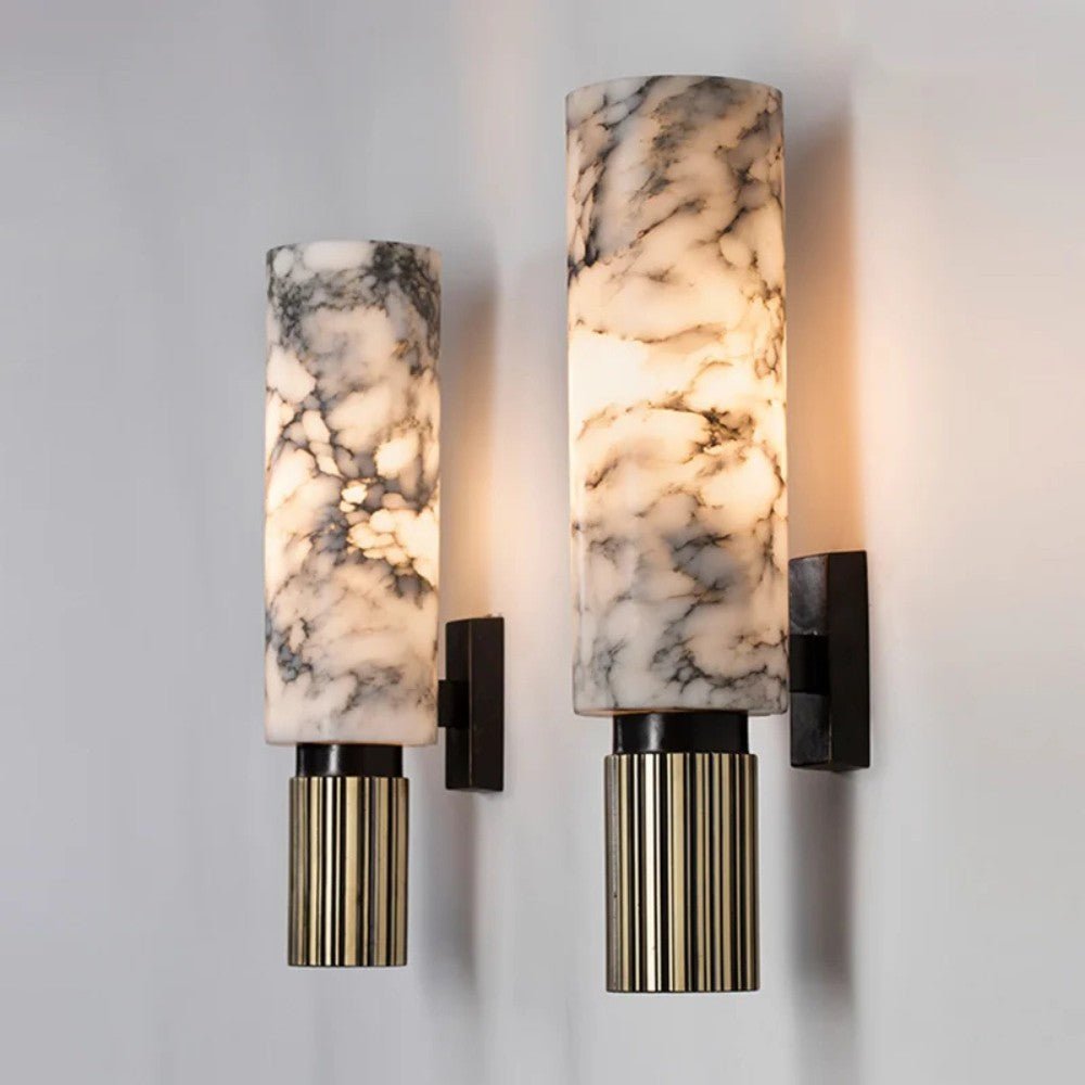 MarbleGlow Vertical Wall Light