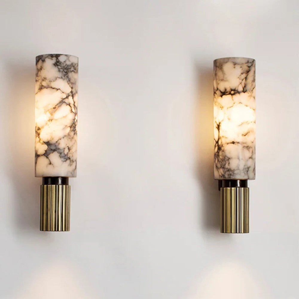 MarbleGlow Vertical Wall Light