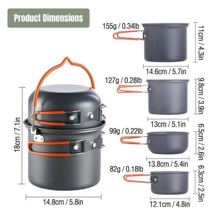 Portable Camping Cooking Set