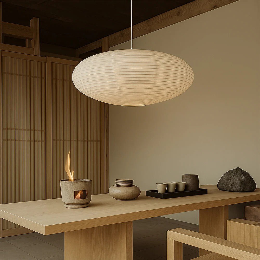 Soft Glow Paper Pendant Light