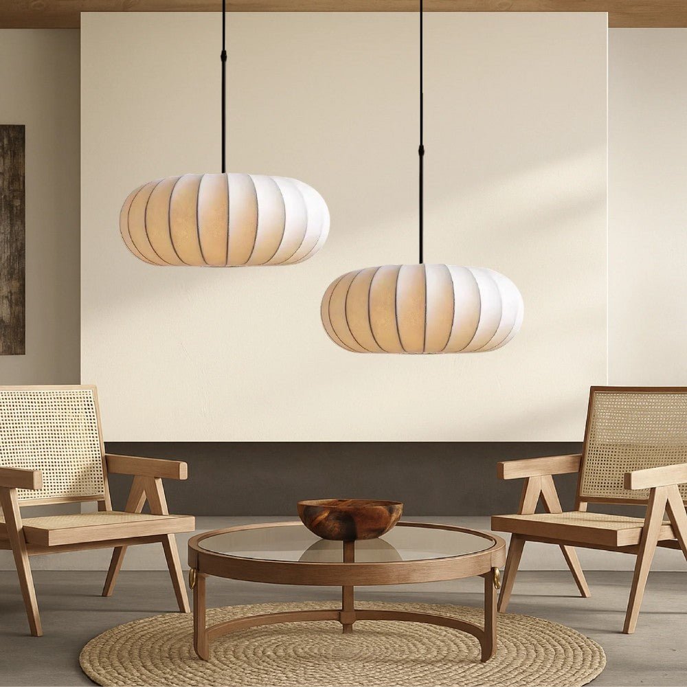Soft Silk Glow Pendant Light
