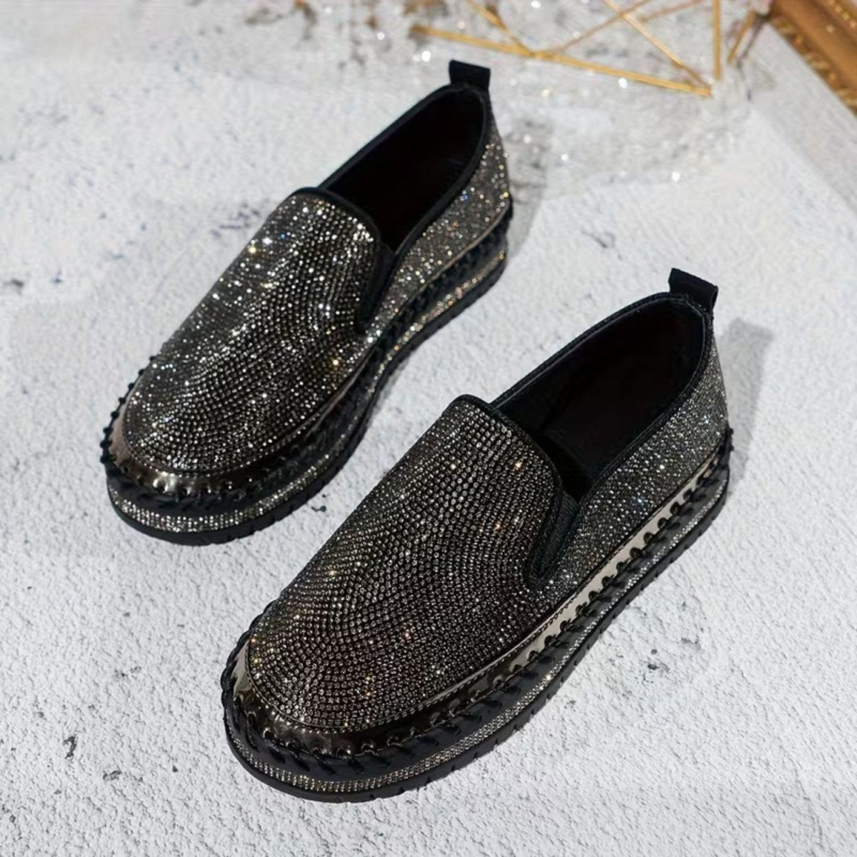 Sparkle Comfort Slip On Loafers