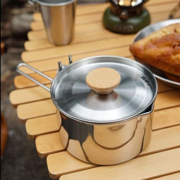 Stainless Steel Multi-Purpose Camping Kettle