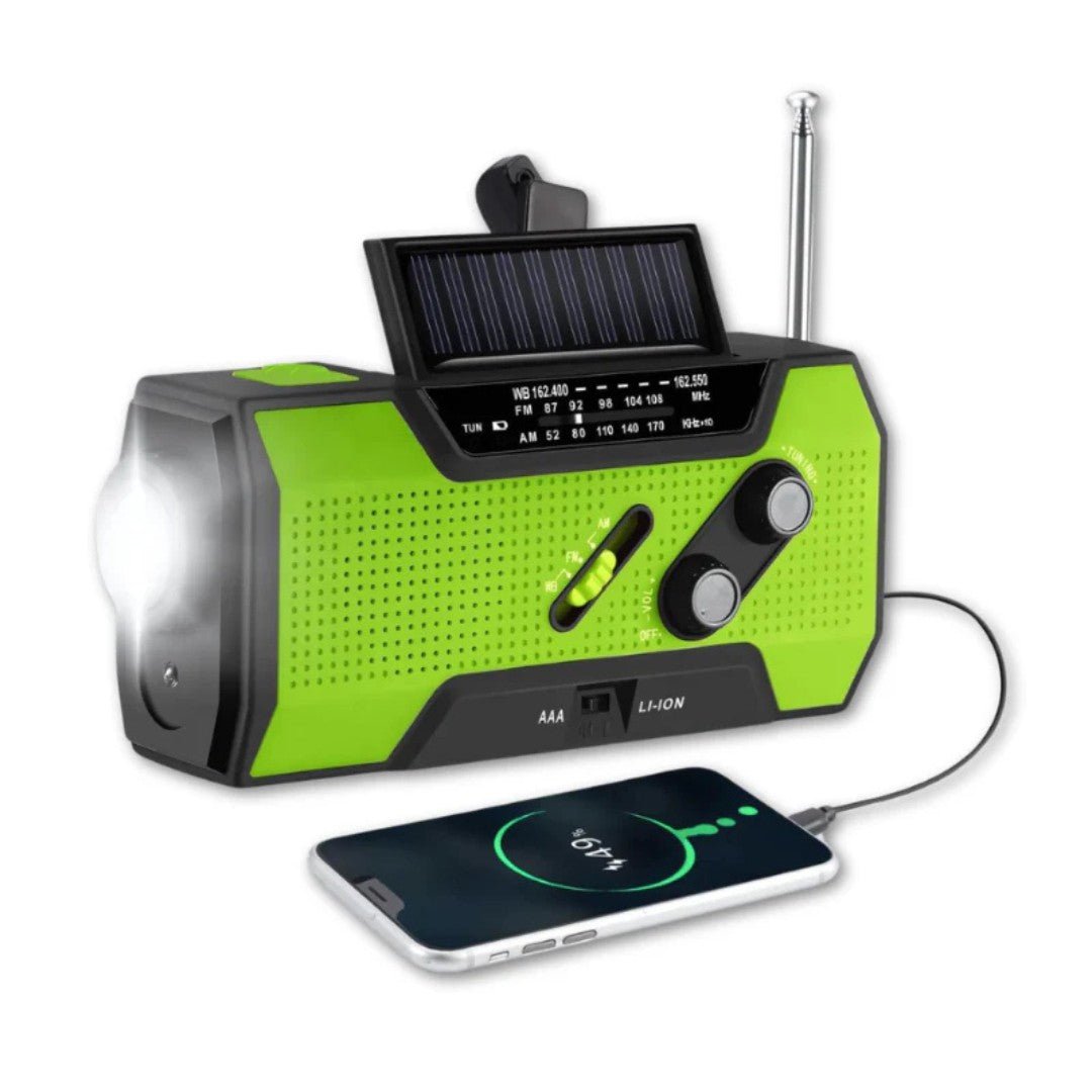 SurviveLite – Solar-Powered Emergency Weather Radio with 4000mAh Battery