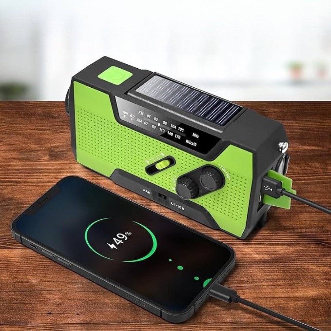 SurviveLite – Solar-Powered Emergency Weather Radio with 4000mAh Battery