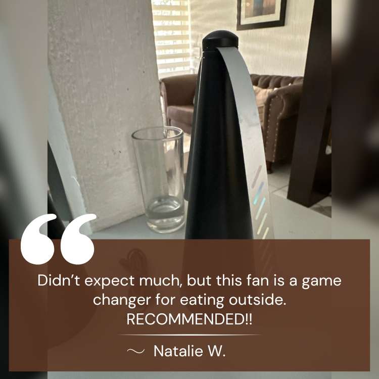 Tabletop Fly Away Fan