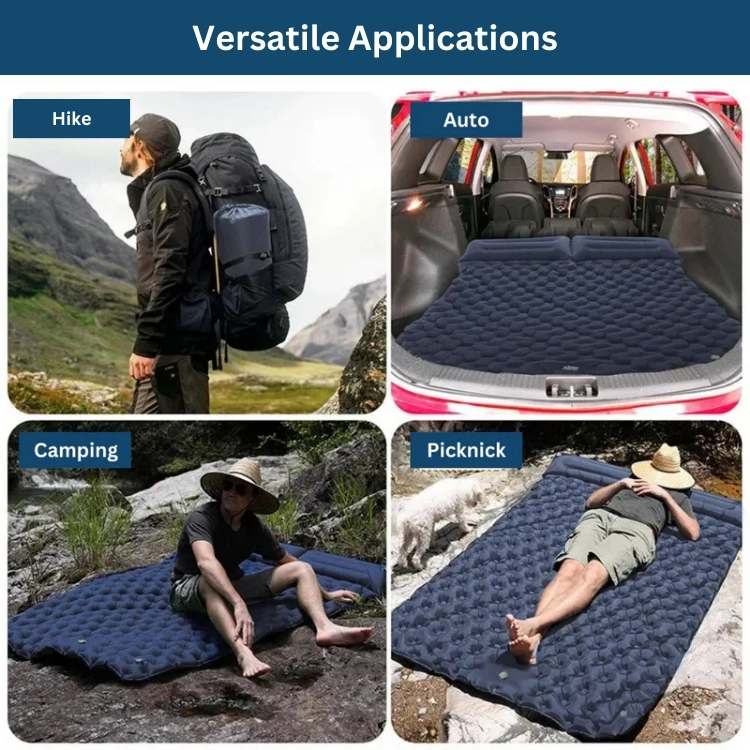 TrailMate Double Air Mattress – Fast Inflation, Lightweight & Rugged