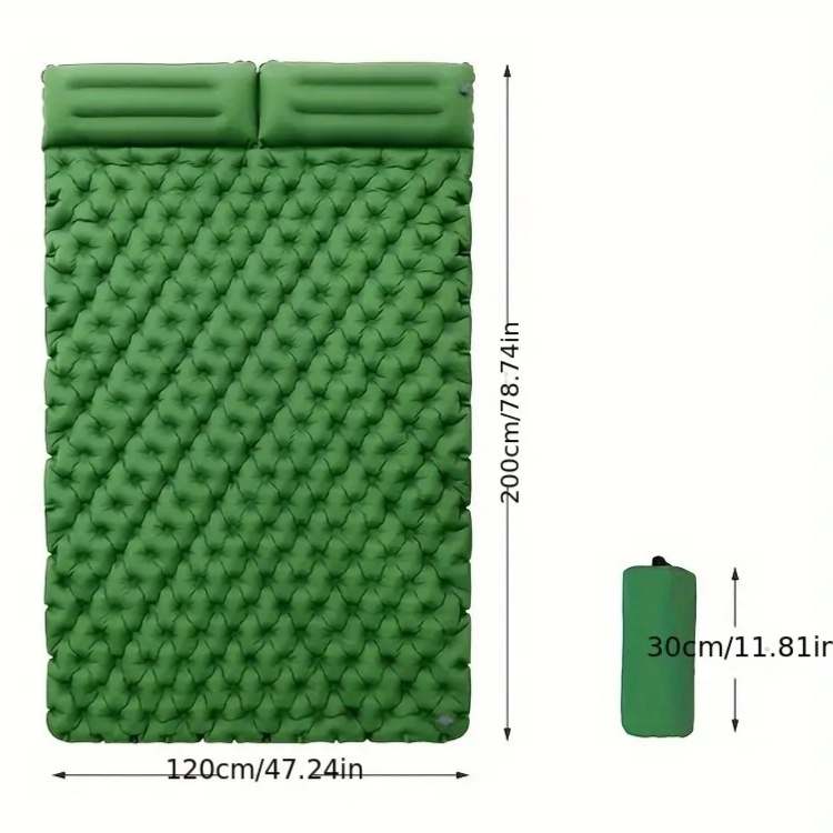 TrailMate Double Air Mattress – Fast Inflation, Lightweight & Rugged