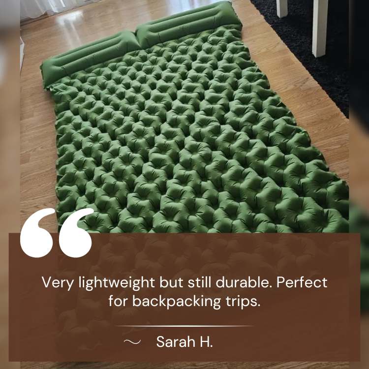 TrailMate Double Air Mattress – Fast Inflation, Lightweight & Rugged