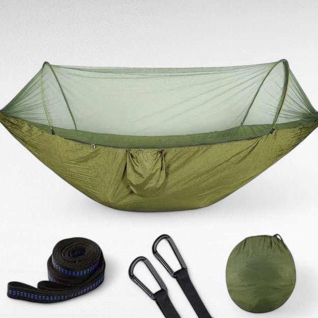 Outdoor Hammock with Bug Net – Ultra-Light Nylon & Quick Setup