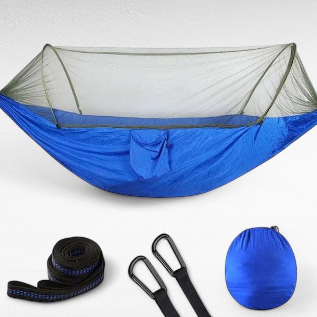 Outdoor Hammock with Bug Net – Ultra-Light Nylon & Quick Setup