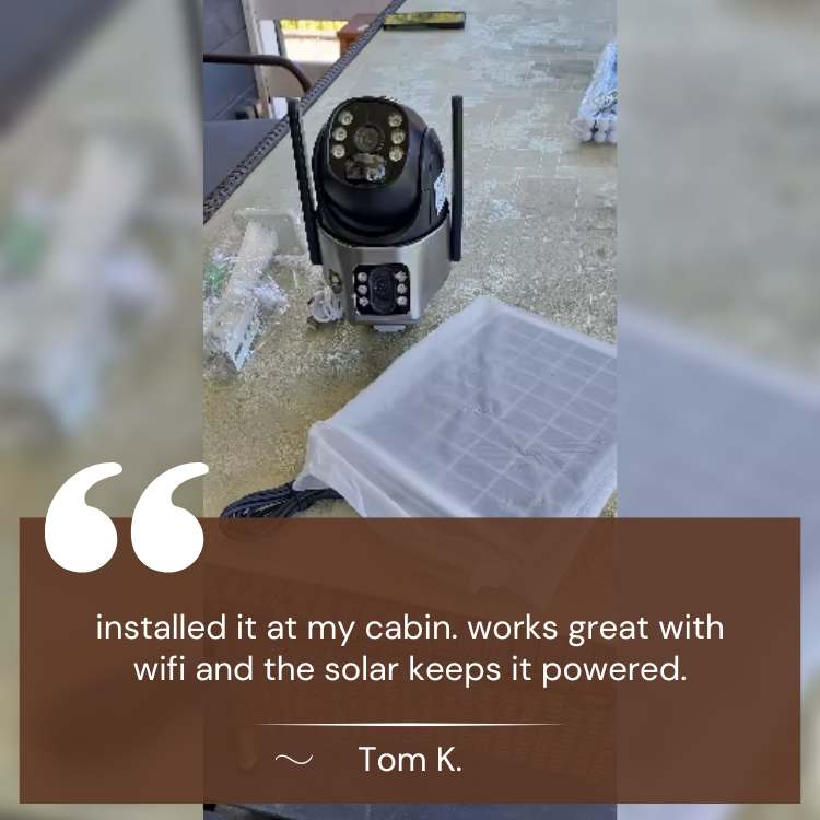 UltraVision Solar Camera – Wire-Free 360° Protection, Day & Night
