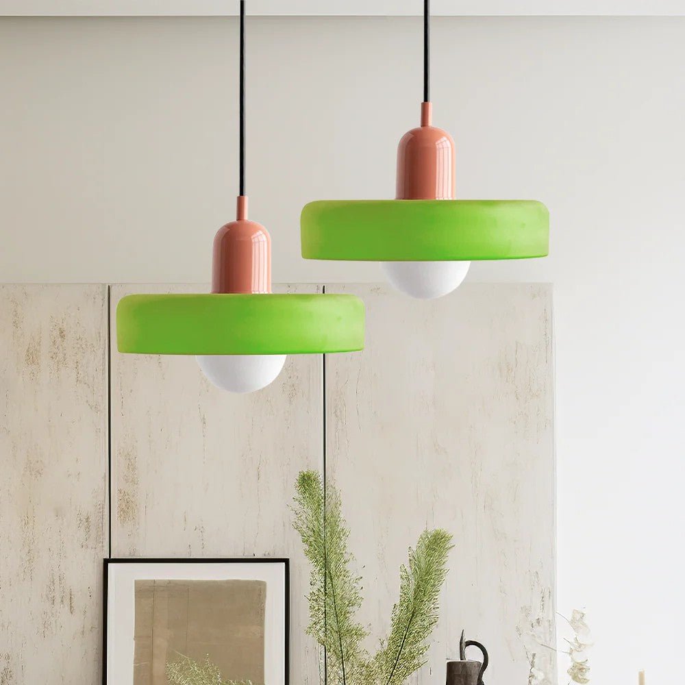 Vibrant Glass Pendant Light Design