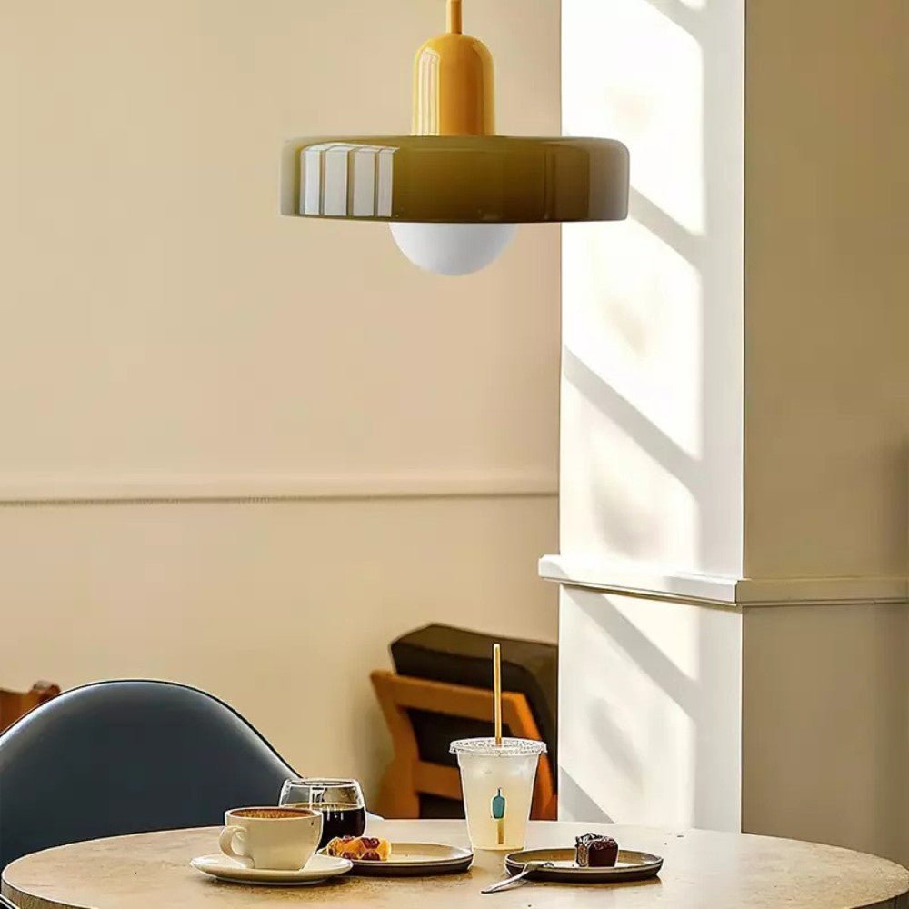 Vibrant Glass Pendant Light Design
