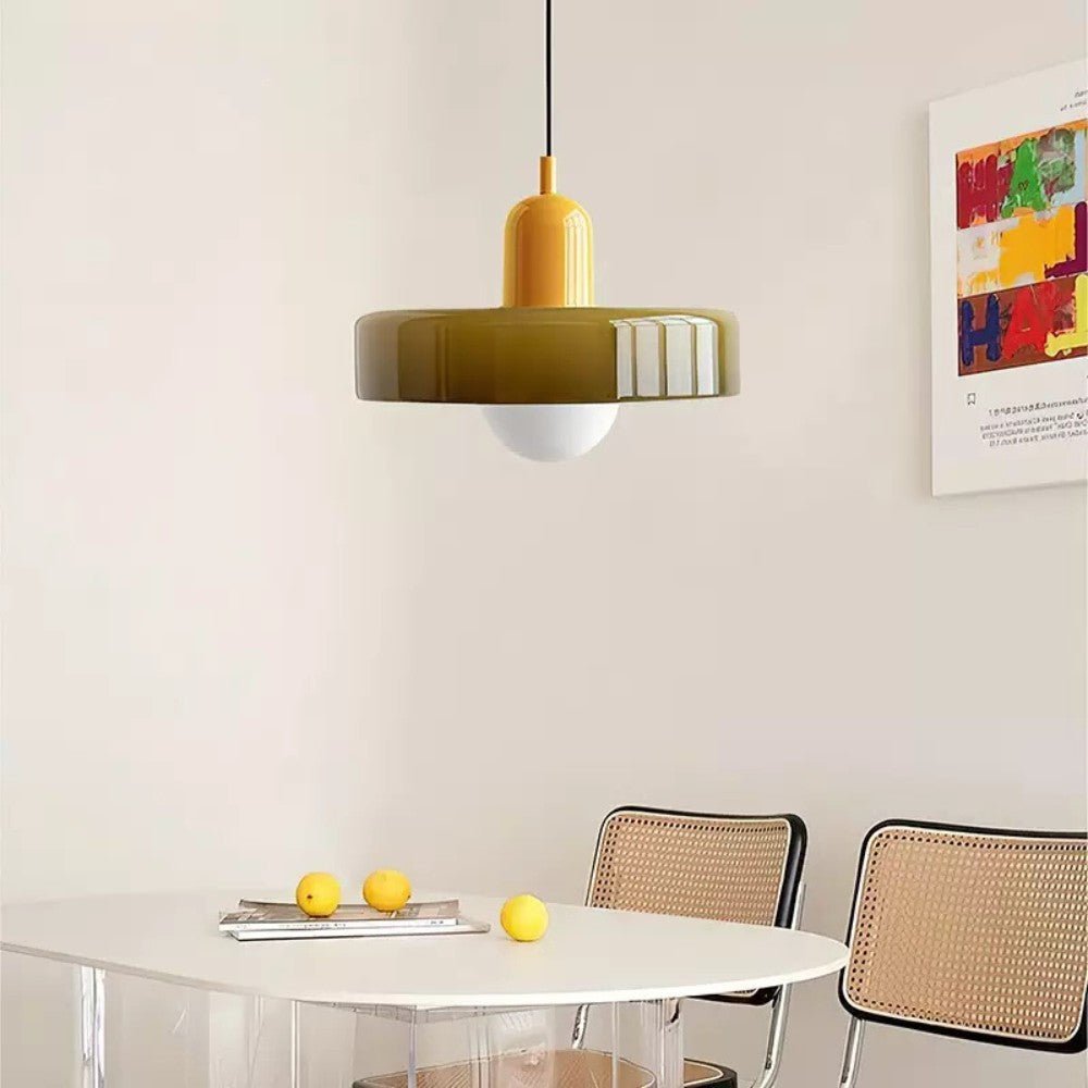 Vibrant Glass Pendant Light Design