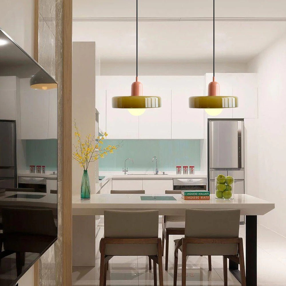 Vibrant Glass Pendant Light Design