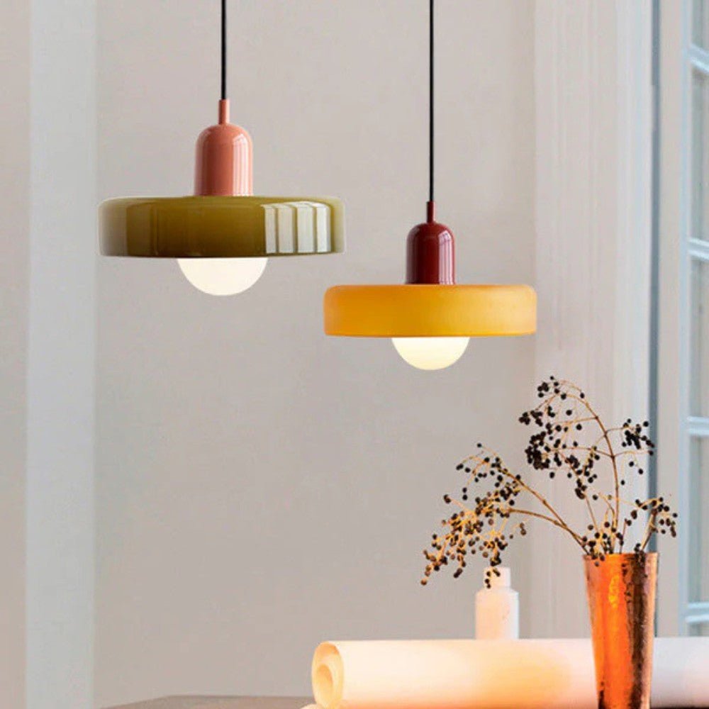 Vibrant Glass Pendant Light Design