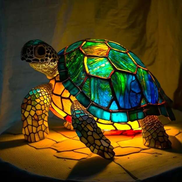 Vintage Turtle Table Lamp
