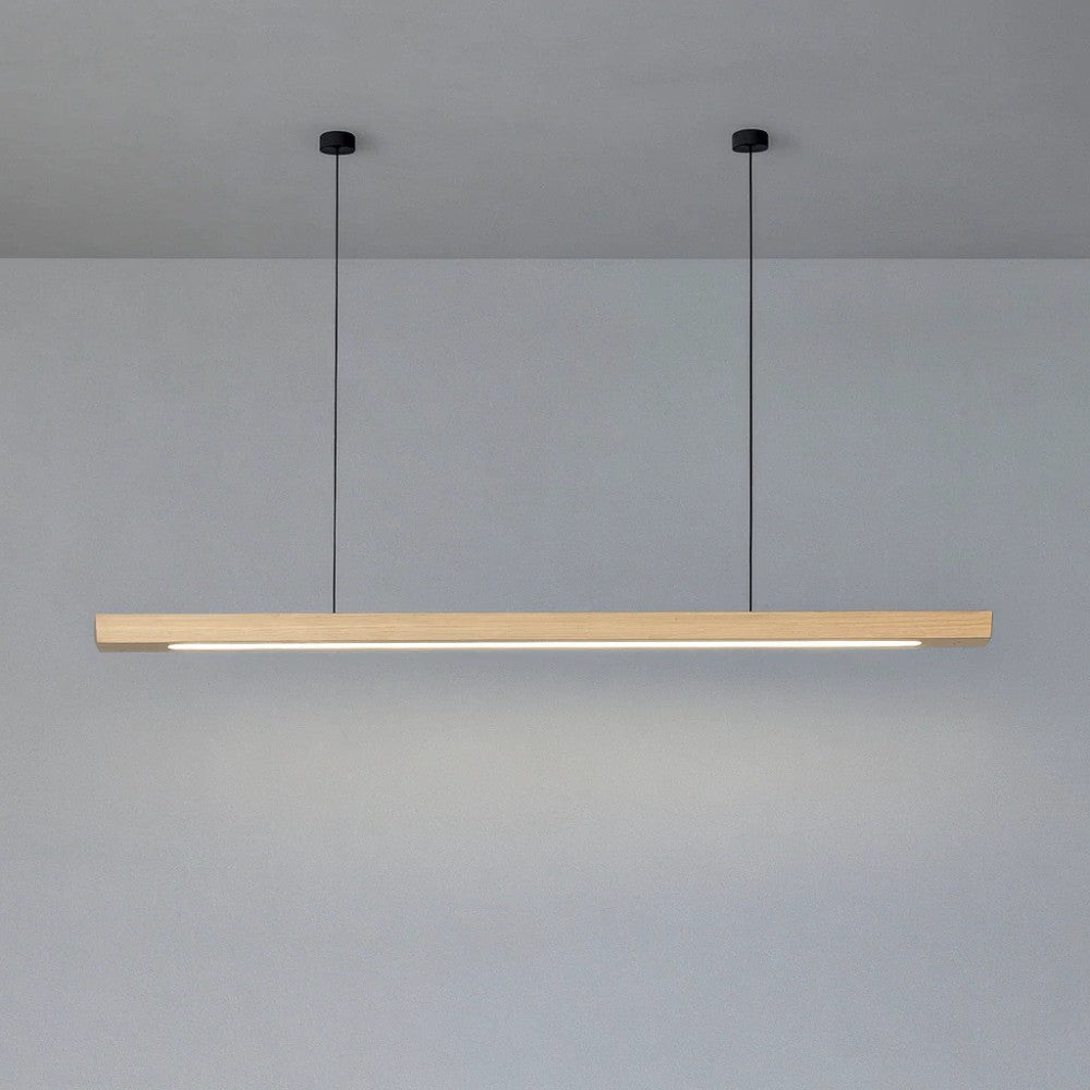 Wooden Linear Pendant Light for Kitchen
