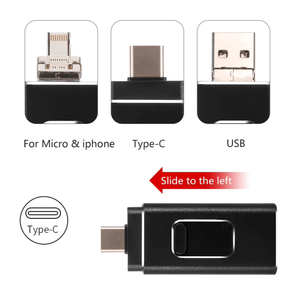 4-in-1 Multiport USB Flash Drive