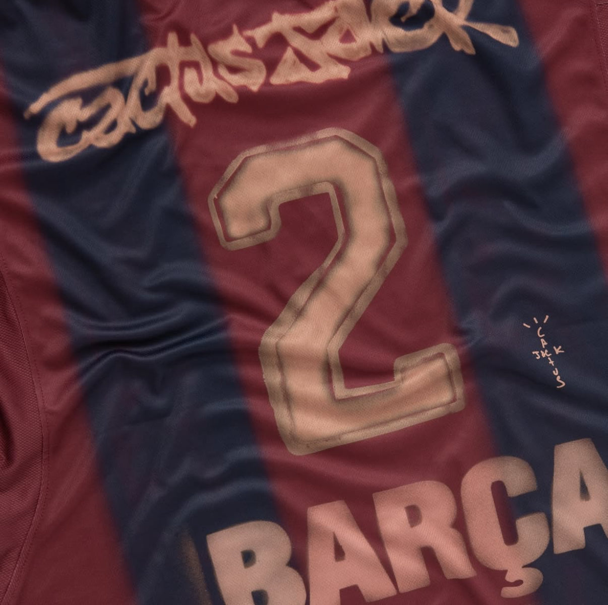 Barcelona x Travis Scott Skeleton Jersey