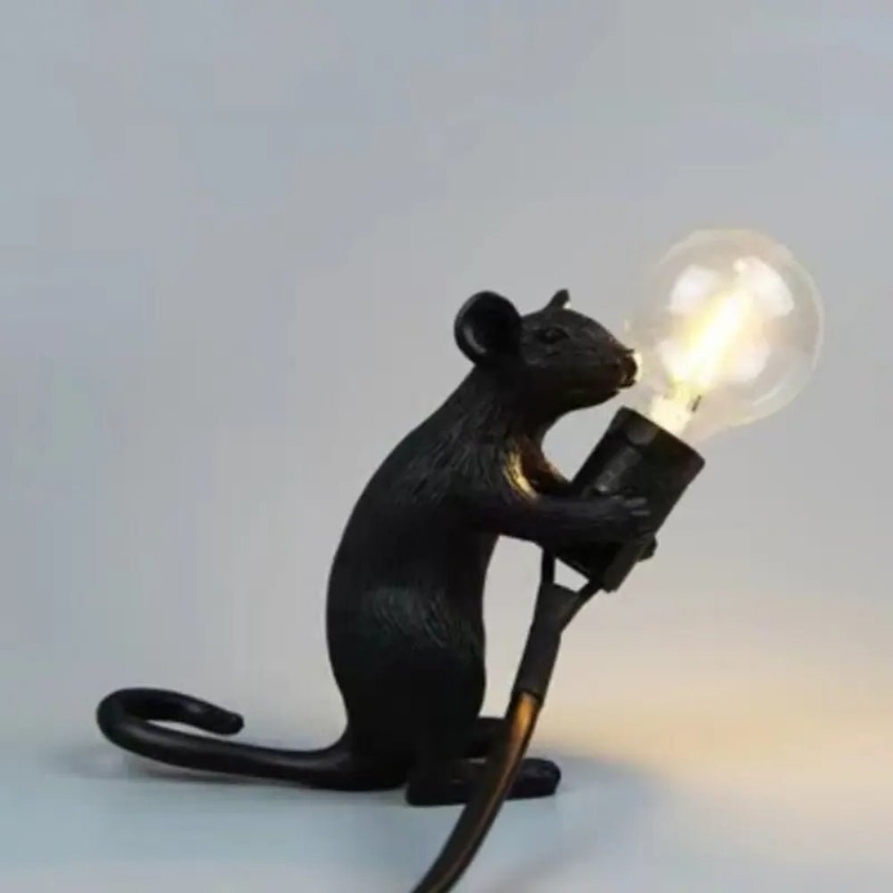 Artistic Resin Mouse Lamp