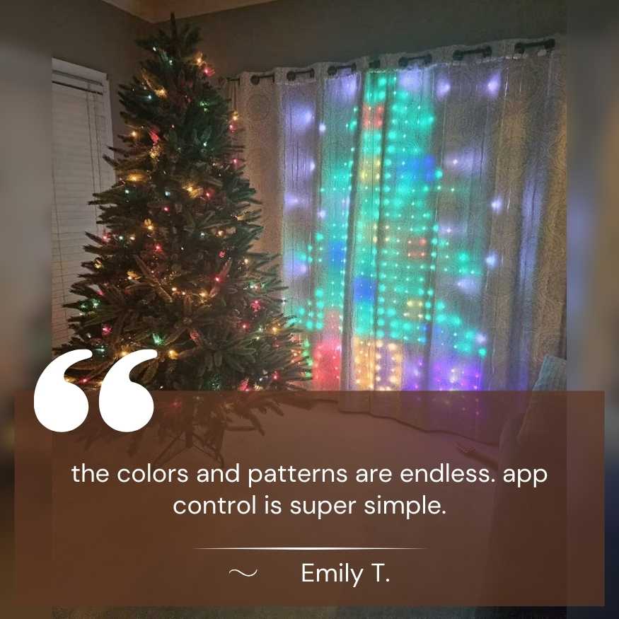 ColorWave LED Curtain Sync Lights