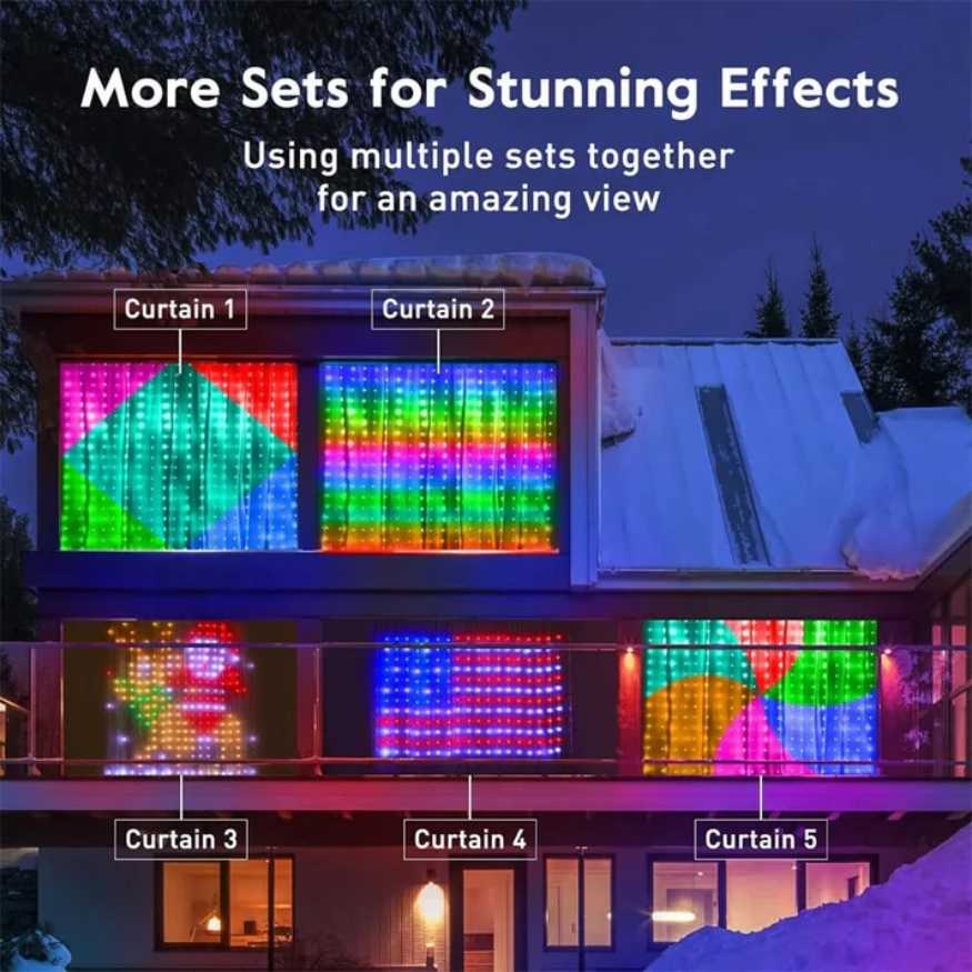 ColorWave LED Curtain Sync Lights
