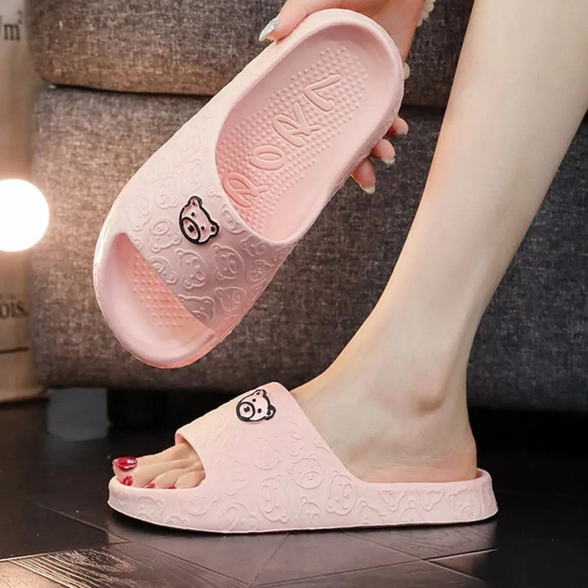 Cute Bear EVA Slides for Women