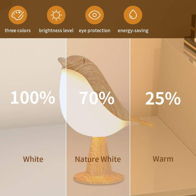 FeatherGlow Touch Lamp