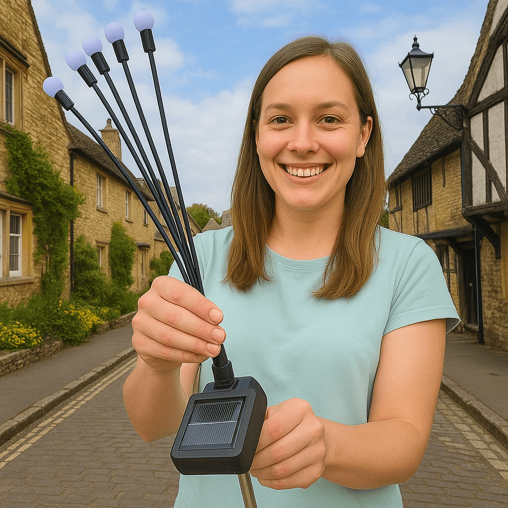 GlowNest – Solar-Powered Firefly Garden Lights