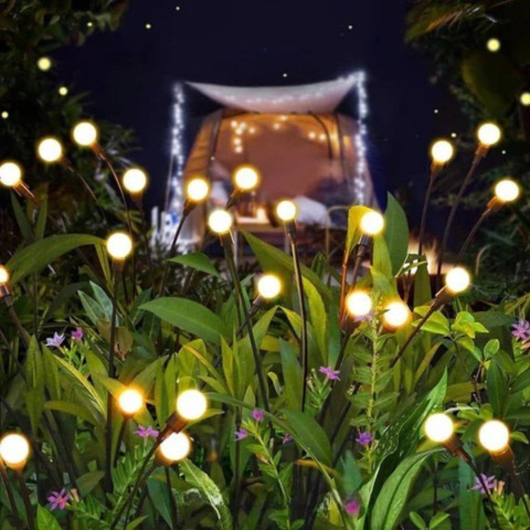 GlowNest – Solar-Powered Firefly Garden Lights